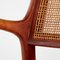 Teak Armchair with Wicker Backrest 7