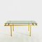 French Glass & Brass Coffee Table, 1960s 1