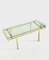 French Glass & Brass Coffee Table, 1960s 4
