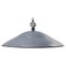 Large Mid-Century Dutch Industrial Gray Enamel Pendant Lamp from Philips, Image 1