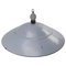 Large Mid-Century Dutch Industrial Gray Enamel Pendant Lamp from Philips 4