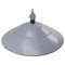 Large Mid-Century Dutch Industrial Gray Enamel Pendant Lamp from Philips, Image 4