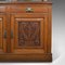 Large Victorian English Arts & Crafts Oak Sideboard with Mirror, Image 11