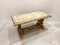Tavolino da caffè antico in legno dorato, anni '40, Immagine 1
