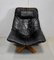 Leather & Beech Swivel Chair, 1970s 2