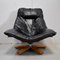 Leather & Beech Swivel Chair, 1970s, Image 17