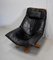 Leather & Beech Swivel Chair, 1970s, Image 3