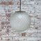 Mid-Century Clear Glass Pendant Lamp with Brass Top 5
