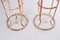 Antique French Patinated Wrought Iron Garden Stands, Set of 2, Image 3