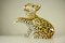 Estatuilla de leopardo / guepardo infantil de cerámica pintada a mano, años 60, Imagen 4