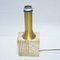 Travertine & Brass Table Lamp by Fratelli Mannelli, 1960s 4