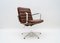 Brown Leather Swivel Chair by Karl-Erik Ekselius for AB J.O. Carlson, 1960s 1