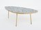 German Oval Brass & Vitreous Glass Mosaic Coffee Table by Berthold Müller, 1950s 1