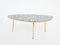 German Oval Brass & Vitreous Glass Mosaic Coffee Table by Berthold Müller, 1950s 2