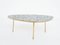 German Oval Brass & Vitreous Glass Mosaic Coffee Table by Berthold Müller, 1950s, Image 2