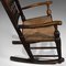 Georgian English Ash Spindle Back Rocking Chair, Image 11