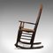 Georgian English Ash Spindle Back Rocking Chair, Image 5