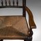 Georgian English Ash Spindle Back Rocking Chair, Image 10