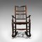 Georgian English Ash Spindle Back Rocking Chair, Image 2