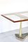 Italian Mahogany, Brass & Marble Dining Table, 1960s, Image 3