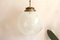 Italian Spherical Swirl Murano Glass Clematide Ceiling Lamp, 1960s 1