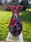 Vase aus Muranoglas mit Dekoration aus Kirschholz im japanischen Stil, 1980er 1