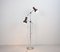 Vintage Danish Metal 2-Arm Floor Lamp, 1960s 2