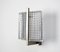 Square Glass & Chrome Wall Sconce, 1960s 1