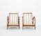 Vintage Organic-Shaped Oak Lounge Chairs, 1950s, Set of 2 6