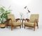 Vintage Organic-Shaped Oak Lounge Chairs, 1950s, Set of 2, Image 10