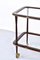 Italian Mahogany, Brass & Glass Drinks Trolley by Ico Parisi, 1960s 10