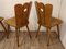 Brutalist Solid Pine Dining Chairs, 1960s, Set of 3 12