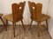 Brutalist Solid Pine Dining Chairs, 1960s, Set of 3, Image 12