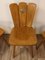 Brutalist Solid Pine Dining Chairs, 1960s, Set of 3, Image 5