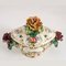 Centrotavola in ceramica multicolore con decorazioni floreali dipinte a mano di BottegaNove, anni '40, Immagine 2