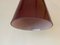 Lampada da soffitto conica in vetro viola, Danimarca, anni '60, Immagine 12
