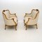 Antique French Gilt Wood Sofas, 1950s, Set of 2 3