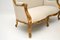 Antike französische Sofas aus vergoldetem Holz, 1950er, 2er Set 4