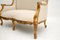 Antique French Gilt Wood Sofas, 1950s, Set of 2 5