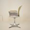 German Sculptural Silver & Beige Fiberglass Armchair, 1957 16