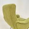 Marco Zanuso Style Italian Green Cord Armchair, 1952, Image 15
