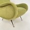 Marco Zanuso Style Italian Green Cord Armchair, 1952, Image 9