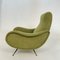 Marco Zanuso Style Italian Green Cord Armchair, 1952 7