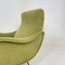Marco Zanuso Style Italian Green Cord Armchair, 1952, Image 14