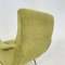 Marco Zanuso Style Italian Green Cord Armchair, 1952, Image 12