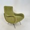 Italienischer grüner Marco Zanuso Style Sessel aus Kordel, 1952 1