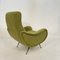 Marco Zanuso Style Italian Green Cord Armchair, 1952, Image 6
