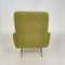 Italienischer grüner Marco Zanuso Style Sessel aus Kordel, 1952 16