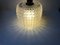 Glass Ceiling Lamp with Diamond Pattern from Vitrika, 1960s 3