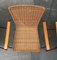 Mid-Century Modern Metal & Rattan Dining Chairs, Set of 3 14